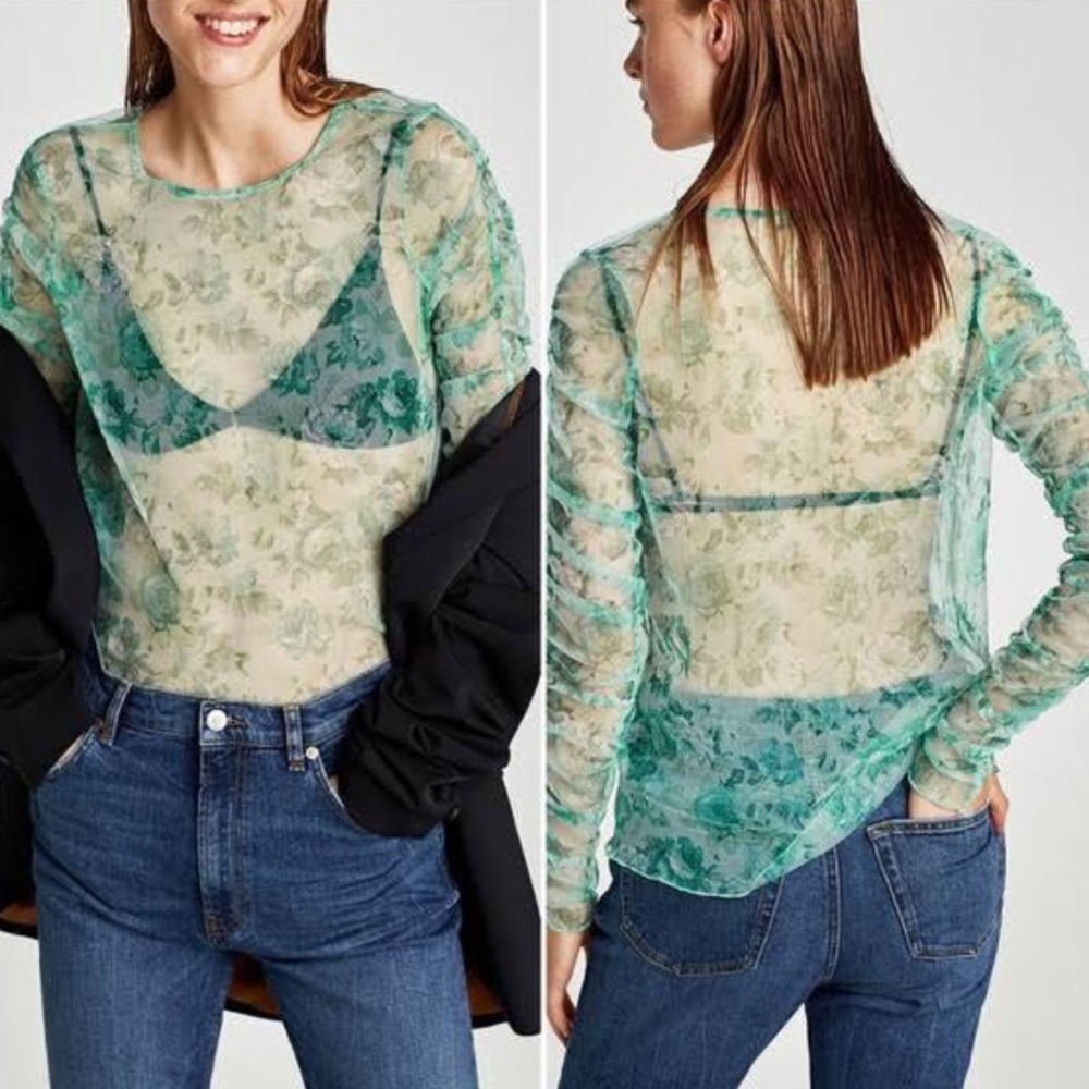 Sheer Floral Zara Top